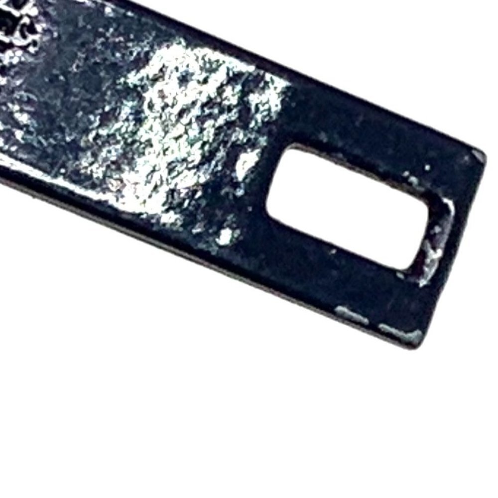 CELINE Paris Authentic Replacement Zipper Pull Dark Silver Metal 0.75"L - Picture 7 of 11